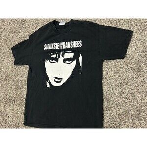 Vintage Siouxsie And The Banshees Big Face T-Shirt - Punk Rock 90s UK - Large